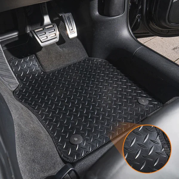 Premium Rubber Floor Mat with Diamond Pattern